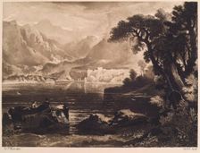 Castle Urquhart, (c1820s), c1889. Creator: William Brassey Hole