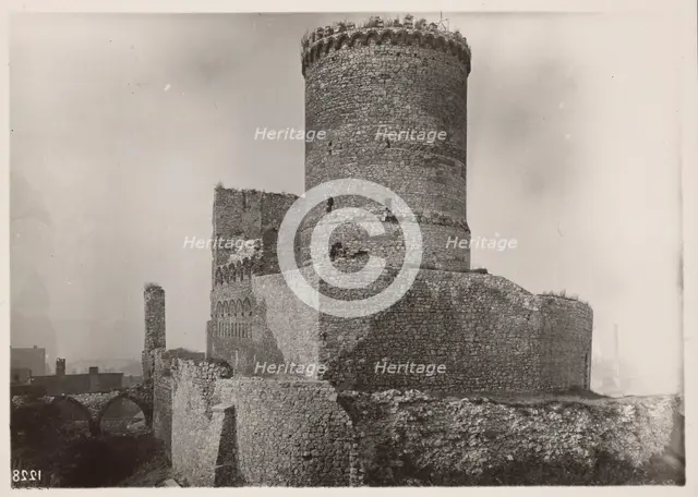 Castle - view of the north-east, Bedzin, 1924. Creator: A Karczewski.