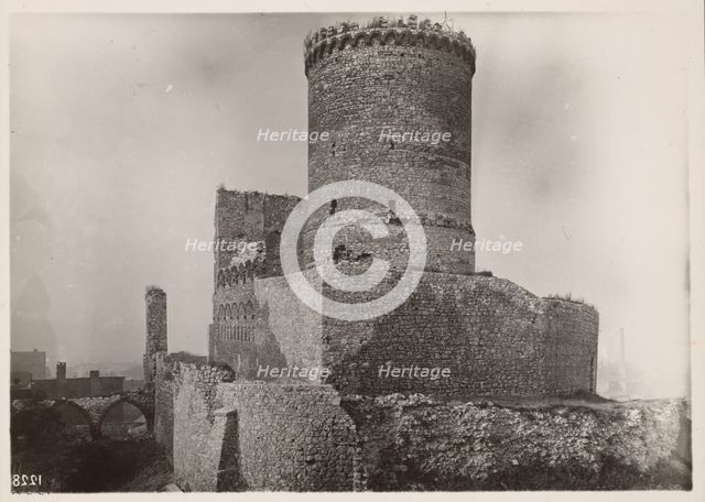 Castle - view of the north-east, Bedzin, 1924. Creator: A Karczewski.