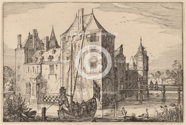 Castle (Warmond?), published 1612. Creator: Claes Jansz Visscher.