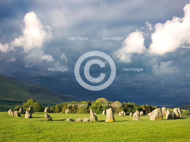 Castlerigg Stone Circle, Cumbria, c2007. Artist: James O Davies.