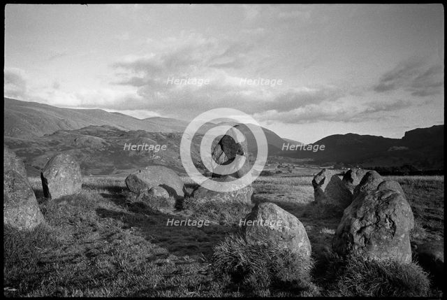Castlerigg Stone Circle, Keswick, Allerdale, Cumbria, c1955-1980. Creator: Ursula Clark.