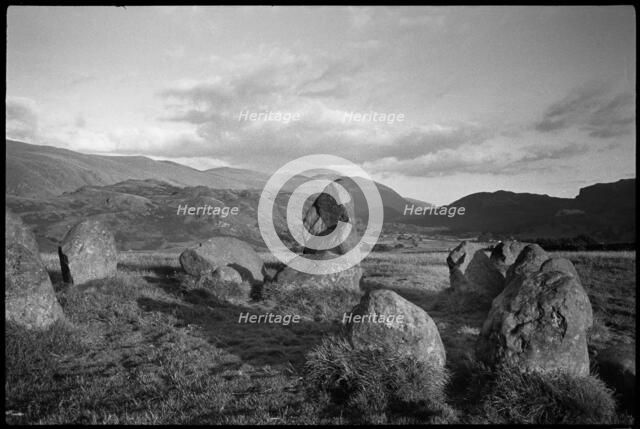 Castlerigg Stone Circle, Keswick, Allerdale, Cumbria, c1955-1980. Creator: Ursula Clark.