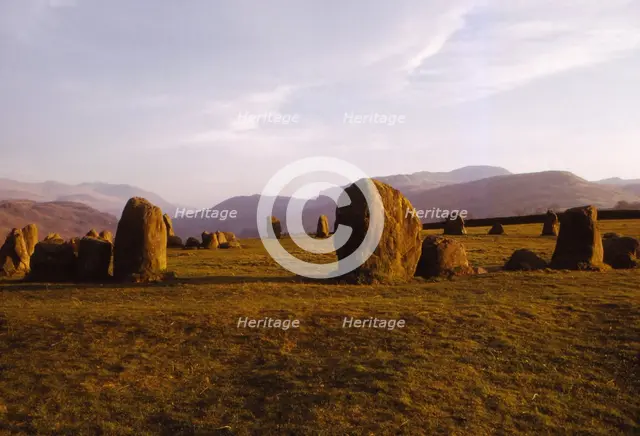 Castlerigg Stone Circle near Keswick, Cumberland, England, 20th century. Artist: CM Dixon.