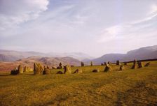 Castlerigg Stone Circle near Keswick, Cumberland, UK, 20th century. Artist: CM Dixon