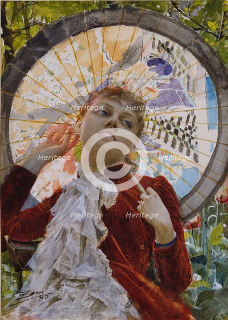 Castles in the Air, 1885. Creator: Anders Leonard Zorn.