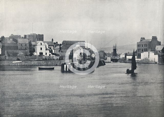 'Castletown - From the Pier, Showing the Castle of Rushen', 1895. Artist: Unknown.