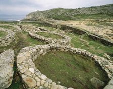 Castro de Barona, Galicia, Spain, Celtic Period, (1998). Creator: LTL