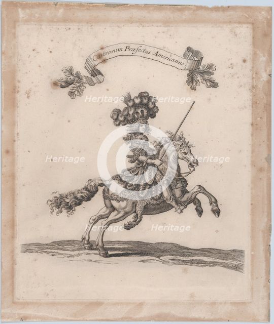 Castrorum Praefectus Americanus, from 'Courses de Testes et de Bagues Faittes par Roy..., 1662-70. Creator: Israel Silvestre.