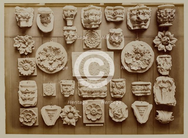 Casts of Greek, Gothic and Renaissance fragments, 1876. Creator: Bedford Lemere and Company.