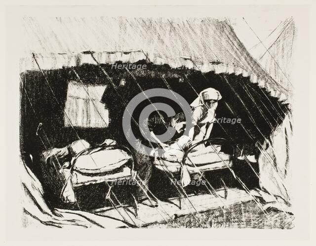 'Casualty clearing station in France', 1917. Artist: Claude Allin Shepperson.