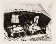 Casualty clearing station in France 1917. Creator: Claude Allin Shepperson