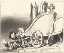 Ce char marchera toujours..., 1849. Creator: Honore Daumier