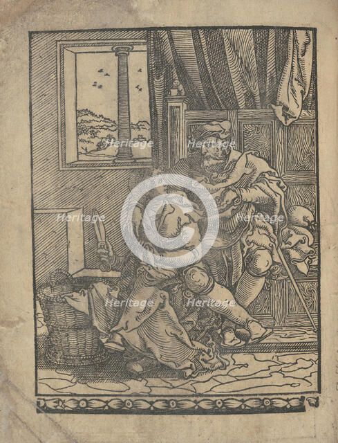 Ce est ung tractat de la noble art de leguille ascavoir ouvraiges de spaigne... titl..., after 1527. Creator: Unknown.