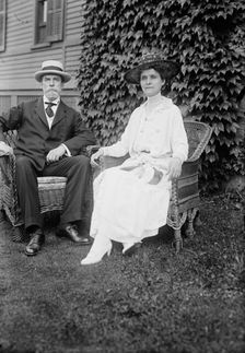 C.E. Hughes & wife, between c1915 and c1920. Creator: Bain News Service