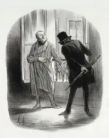 Ce logement est un peu cher, pour la place Royale..., 1844. Creator: Honore Daumier