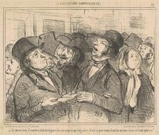 Ce Monsieur Courbet, fait des figures ... vulgaires ..., 19th century. Creator: Honore Daumier