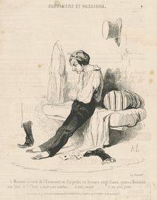 Ce monsieur, au sortier de l'estaminet ..., 19th century. Creator: Honore Daumier