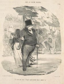 Ce n'est pas sous l"empire qu'on aurait dansé comme ca! ..., 1849. Creator: Honore Daumier