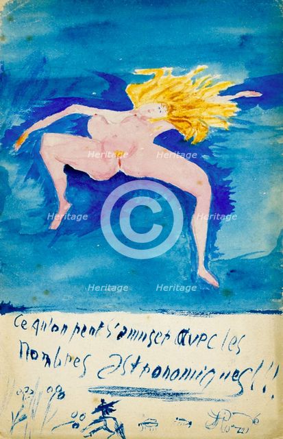 'Ce qu'on s'amuser aved les nombres astronomiques!!', c1914. Artist: Guillaume Apollinaire