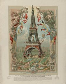 Ce que sera la tour Eiffel la grande attraction de Exposition universelle de 1889, 1889. Creator: Anonymous