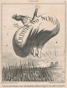 Ce qui nous prouve ... que ce colosse ..., 19th century. Creator: Honore Daumier