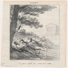 Ce qu'on appelle une session bien remplie, 1870. Creator: Honore Daumier