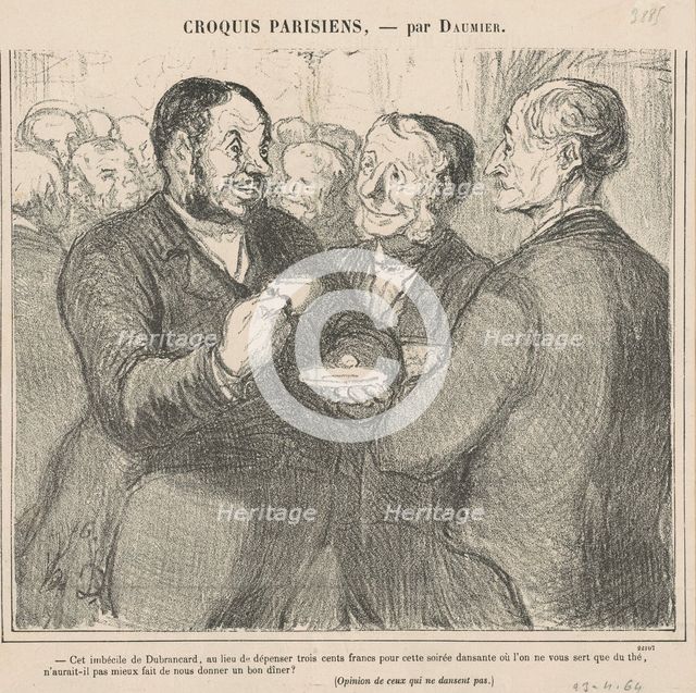 Cet imbécile de dubrancart ..., 19th century. Creator: Honore Daumier.