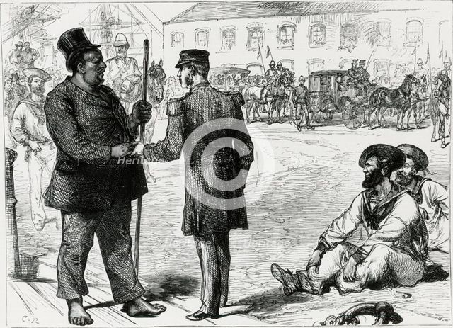 Cetshwayo, King of the Zulus, in captivity, South Africa, 1879.  Creator: Unknown.