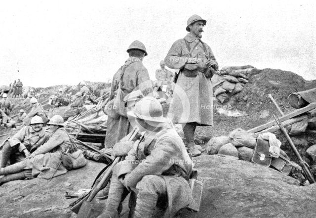 'Ceux de Bouchavesnes; elements d'une compagnie du 1er bataillon du 44e infanterie...', 1916. Creator: Unknown.