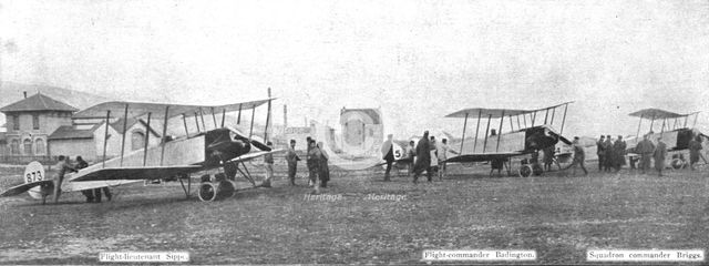 ''Ceux de l'air et ceux de la route; Un raid Anglais sur Friedrichshafe..., 1914. Creator: Unknown.