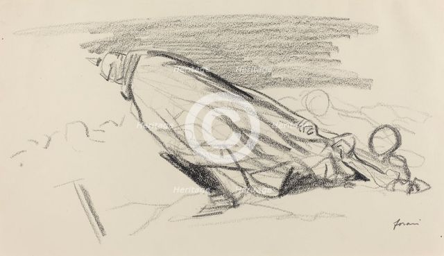 Ceux de la première heure. "Sire! où en somme-nous de "la guerre fraîche..."? ...", c. 1914/1919. Creator: Jean Louis Forain.