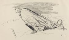 Ceux de la première heure. "Sire! où en somme-nous de "la guerre fraîche..."? ...", c. 1914/1919. Creator: Jean Louis Forain