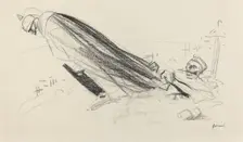 Ceux de la première heure. "Sire! où en somme-nous de "la guerre fraîche..."? ...", c. 1914/1919. Creator: Jean Louis Forain