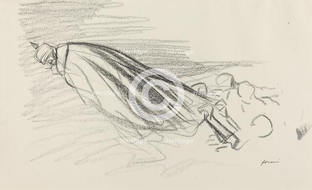 Ceux de la première heure. "Sire! où en somme-nous de "la guerre fraîche..."? ...", c. 1914/1919. Creator: Jean Louis Forain.