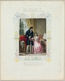 Cease Thy Frolic Fingers Play (valentine), c. 1840. Creator: Unknown