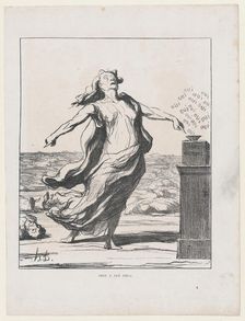 Ceci a tué cela, 1871. Creator: Honore Daumier