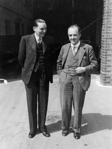 Cecil Kimber (on the right)