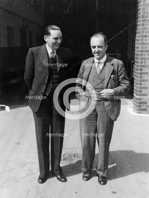 Cecil Kimber (on the right). Artist: Unknown