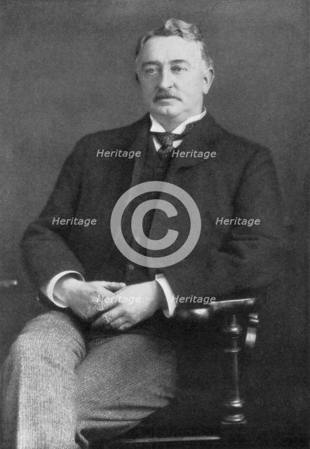 Cecil John Rhodes, British-born South African businessman, mining magnate, politician, 1902.Artist: Cecil Rhodes