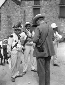 Cecil Sharp with Winster Morris Dancers, Derbyshire, 1908