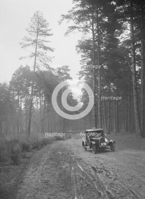 Cecil Randall's Talbot taking part in the JCC General Efficiency Trial, Oxshott Woods, Surrey, 1923. Artist: Bill Brunell.