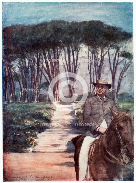 Cecil Rhodes, English-born South African entrepreneur and statesman, c1900. Artist: Unknown