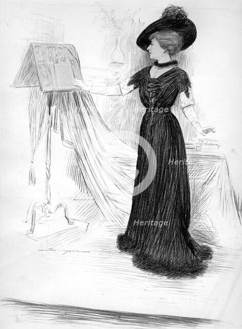 Cecile Sorel, French actress, 1909. Artist: Unknown