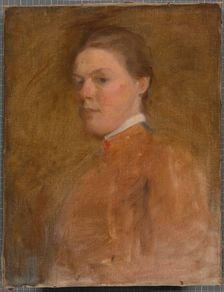 Cecilia Beaux Self-Portrait, c. 1889-1894. Creator: Cecilia Beaux