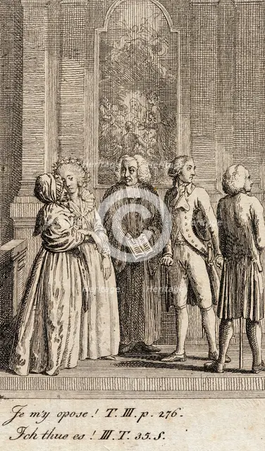 Cecilia or the Story of a Rich Orphan, 1787. Creator: Daniel Nikolaus Chodowiecki.