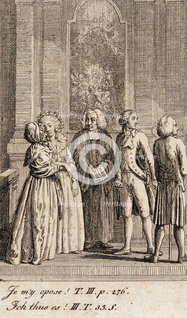Cecilia or the Story of a Rich Orphan, 1787. Creator: Daniel Nikolaus Chodowiecki.