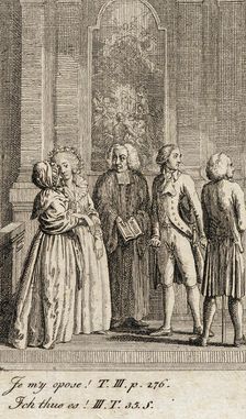 Cecilia or the Story of a Rich Orphan, 1787. Creator: Daniel Nikolaus Chodowiecki