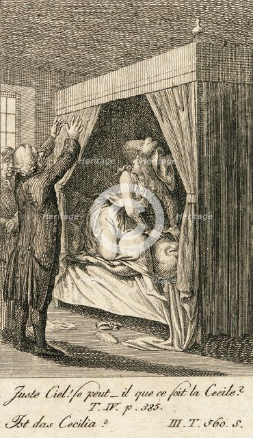 Cecilia or the Story of a Rich Orphan, 1787. Creator: Daniel Nikolaus Chodowiecki.