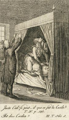 Cecilia or the Story of a Rich Orphan, 1787. Creator: Daniel Nikolaus Chodowiecki